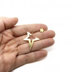 Σκουλαρίκι 3d Star 